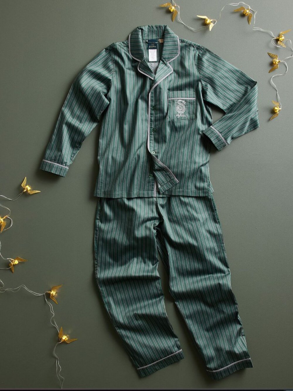 Pottery Barn Teen Harry Potter Slytherin Pajama Set Size Small